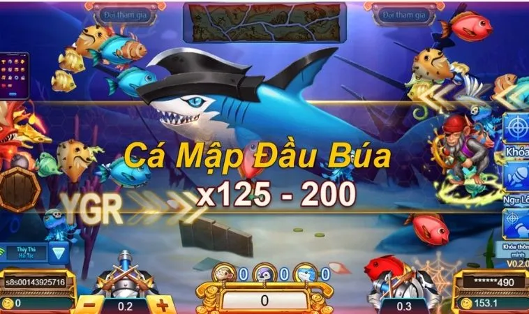 Hệ số thưởng sinh vật boss khủng trong Bắn Cá Vua Hải Tặc Go88