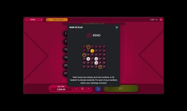 Keno Tại Go88